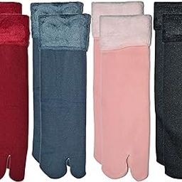 Women's & girl's velvet-towel Winter Hot Warm heavy duty (fur) ankle Socks with thumb free size multicolor-picture-16