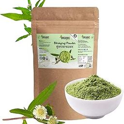 Organic Anand Bhringraj Powder for Hair Care for Hair Growth, Scalp Health & Dandruff Control | Natural | No Added Preservatives and Additives| Karisalankanni (200Gm)-17