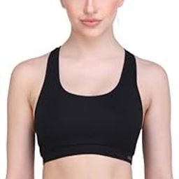 Women's Cotton Racer Back Sports Bra with Removable Pads-picture-32