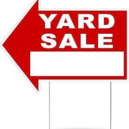 Large Huge Yard Sale Arrows Yard Sign Double Sided With Stake Large 16 Inch By 12 Inch Arrow Red (1)-image-16