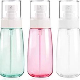 Fine Mist Spray Bottle 3.4oz/ 100ml Empty Cosmetic Refillable Travel Containers Plastic Hair Spray Bottle Sprayer for Perfume Skincare Makeup Lotion (3color)-25