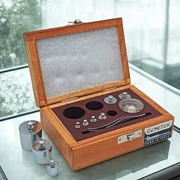 Analytical Weight Box - 1mg to 100gm - Brass Chrome Finish Weights - Highly Accurate-image-7