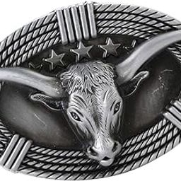 3D Cow Head Retro Belt Buckle Metal Western Cowboy Jewelry Horse Silver | Clothing Shoes & Accessories | Mens Accessories | Belt Buckles-30