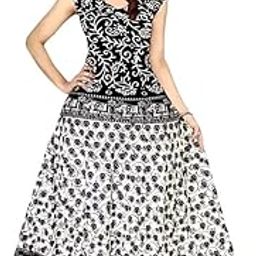 Womens' Jaipuria Printed Sleeveless Long Gowns-picture-43