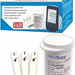 AccuSure Sensor Glucometer Test Strips 50 (Pack of 2)-image-19