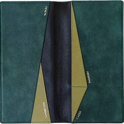 Premium Travel Wallet & Passport Holder – RFID Blocking Organizer for Cards, Tickets, and Documents – Stylish & Secure (Green)-image-85
