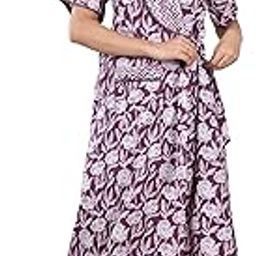 Breathable Cotton Printed Nighty for Women – Comfortable Sleepwear Choice BZ_mx1011-image-30