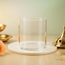 Borotech Diya Glass Cover, Heat-Resistant Borosilicate Glass, 8 cm x 7.8 cm, Transparent Dome for Puja & Festive Decor-image-55