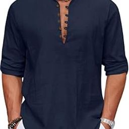 Men's Stylish Mandarin Collar Kurta | Casual Ethnic Fusion Shirt for Daily, Party & Travel | Full Sleeves | Cotton Polyester Blend Comfort Fit Short Kurta-image-9