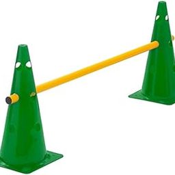 Sports River 15" Cone Hurdle Set (8 Cones and 4 Pole) Sports Marker Cones for Agility Training - Hurdles for Track, Soccer, and Football ((Pack of 4))-image-30