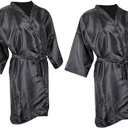 CALANDIS™ Waterproof Haircut Salon Hair Coloring Dye Kimono Cape Gown Cloth Black 2x | Salon & Spa Equipment-image-66