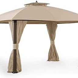 Garden Winds Replacement Canopy Top Cover for Broyhill Eagle Brooke Gazebo - Riplock 350 - Beige-picture-15