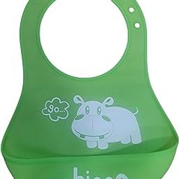 BabyGo Baby Silicone bibs | Baby Bib for Feeding & Weaning Babies & Toddlers | Waterproof, Washable & Reusable|Non Messy Easy Cleaning, Adjustable Neckline with Buttons-30