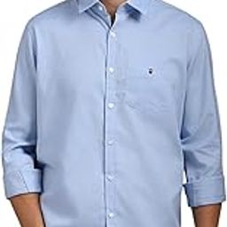Men's Easy to Care Cotton Slim fit Solid Casual Shirt with Natural Stretch-image-24