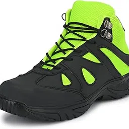 eego italy Black Genuine Leather Men'S Steel Toe Boots-picture-1