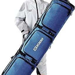 XCMAN Padded Snowboard Bag Adjustable Length 63-75In Padded Bag for Air Travel-38