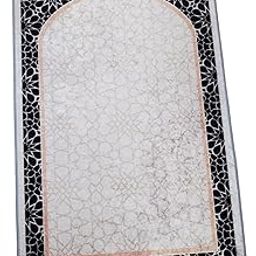 Prayer Rug Islamic Patterned Floormat for Traveling Bedroom Ramadan Eid Gift Style D-image-14