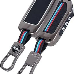 Auto Thrill Premium Metal Key Cover for Kia Seltos 2024/2023 Facelift HTX, Carens X Line, Sonet Facelift - 4 Button Smart Key (Black)-19