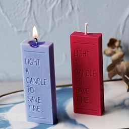 3D Resin Silicone Mould for Art & Craft, DIY, Resin Art Craft, soap, Handles, Chocolate, Candles Making Supplies [1 Silicon Mould - Unique & Mini Candles with Positive Message]-17
