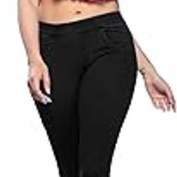 Women's Solid Mid Rise | Rich Cotton Knitted Fabric | Regular Length | Pack of 1-image-79