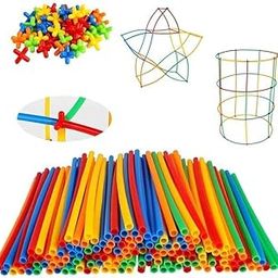 Maproline DIY Pipe Block Construction Kit Preschool STEM Learning Toy, Multicolor Plastic Pipes 50+ Creative Pipe and Connector Building Blocks Toy Set for Kids for 3-8 Years-image-64