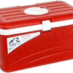 Actionware Insulated Chiller Ice Box with Vent Lid|Standard Size for Travel Party Bar Ice Cubes | Cold Drinks | Medical Purpose |50 Litre,Red-image-83