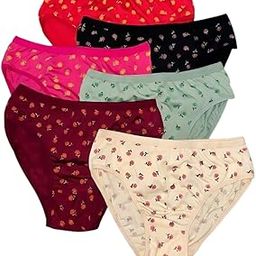 Pack of 6 Women Antibacterial Soft Hipster Panty for Regular Uses, Made of 100% Cotton, Grip Fit, Printed Comfortable Panties for Girls, Ladies-image-2