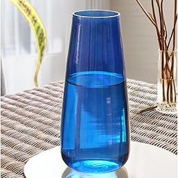 Sphinx Decorative Glass Vase for Flowers Plants Home Decor Office Living Table Decorations, Vases for Home Decor, Luster Glass Vase,Modern Glass Vase - (Blue, Approx 9 Inches Height)-image-43