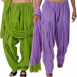 Women's Cotton Patiala Salwar Dupatta Combo(STMATCPD078619_Multi-Coloured_Free Size)-image-62