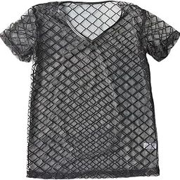 Men Mesh Sheer Short Sleeve T-Shirt Tight Muscle Fit Undershirt XL Blk|Clothing Shoes & Accessories | Mens Clothing | Underwear-image-36