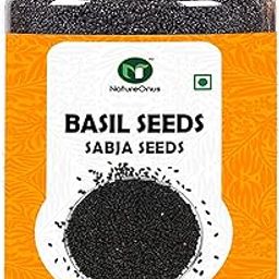 NatureOnus Basil Seeds 350g - Tukmaria Seed with high fibre and Omega 3 | Sabja Seed | Seeds for Eating-image-31