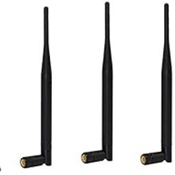 NBR 5dbi Whip Rubber Duck Omni RA MOV Antenna WiFi 2.4GHz 5GHz 5.8GHz for WiFi Wireless Network Card/USB Adapter/Security IP Camera/Video Surveillance Monitor SMA Male-Pack of 5-14