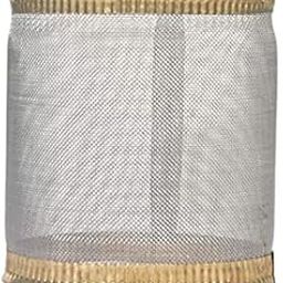TULJA ENTERPRISES Unbreakable Wind Guard for Tulsi Deepam Combo Of 4 Big, Medium, Small, and Mini/Steel Mesh with Brass Beading Akhand Deepak Wind Cover/Diya Jaali Cover (Lamp and Lid not included)-17