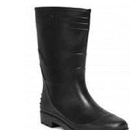 Valorous Welcome Black Industrial Safety Gumboots Mens Black Long Pvc Boots For High Ankle Safety 12 Inch Size-8-picture-31