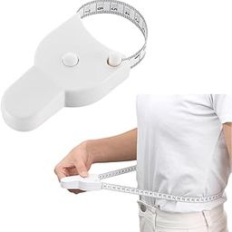 MEBISO Automatic Telescopic Tape Measure,Perfect Body Tape Measure,Self-Tightening Body Measuring Ruler,Retractable Double Scales Rulers,Perfect Waist Tape Measure (White)-20