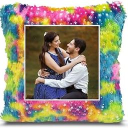 Fur Personalized Gift Photo Cushion for Boyfriend Girlfriend Husband Wife on Occasions Valentine's Day Birthday Anniversary Special Love Gift Square 15x17 inch, Multi (PC75)-image-51