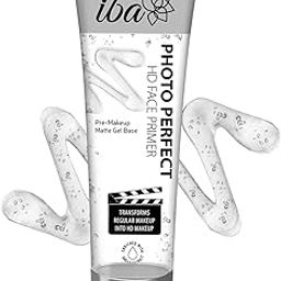 Iba Photo Perfect Hd Face Flawless Finish Primer Transparent 35g | Matte Gel Based Light Weight Formula | Fills Pores & Fine Lines | Provides Radiant & Smooth Finish | Makes Makeup Last Longer | Halal Certified & Vegan Makeup-5