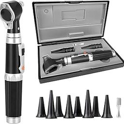 Mini Ear Otoscope, Ear Scope with Light, Ear Infection Detector, With 3X Magnify Lens, Include 8 Speculum Tips, Suitable for Kids, Adults, Doctors, Pets, With Hard Plastic Case (Black)-image-28