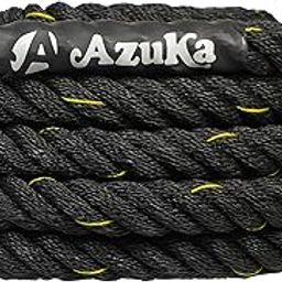 AZUKA Polypropylene Black Yellow Battle Rope for Gym and Home, Heavy, 1.5 Inches Diameter - 20 FT-image-58