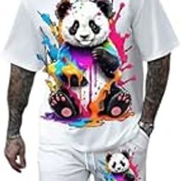Satguru Enterprise Trendy Big Print Shorts Set for Men Cotton Co-ord T-Shirt & Shorts Combo Stylish Summer Outfit for Gym, Home, Travel & Casual Wear-image-74