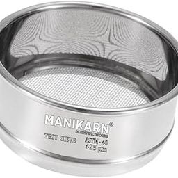 MANIKARN Lab Test Sieve – 4" Diameter, 425 Micron Stainless Steel Mesh – ASTM No. 40 for Laboratory Soil & Particle Analysis-image-20