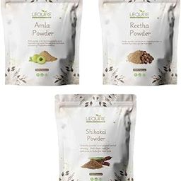 Lequire Amla Reetha Shikakai for Hair Growth & Hair Mask, 100g each (Combo Pack of 3) Total 300g-image-89