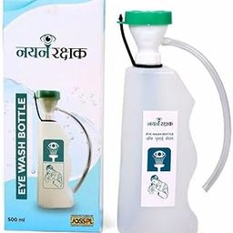 TECHNOSPILL Wall Mounted PVC Eye wash Bottle | Squeeze Eye Wash Bottle Watering Can Eye Wash Bottle (Clear) – 500ml (Pack Of 01 Set)-image-7