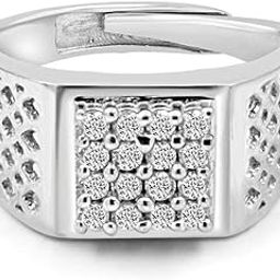 925 Sterling Pure Silver Premium Solitaire 925 Ring, Adjustable | American Diamond Cut | Gifts For Women & Girls | With Certificate of Authenticity and 925 Stamp-image-75