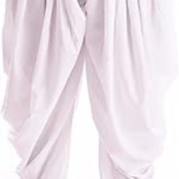 Mens Regular Fir Baggy Cotton Patiala Salwar Mid Rise Pants (Free Size,White)-picture-47