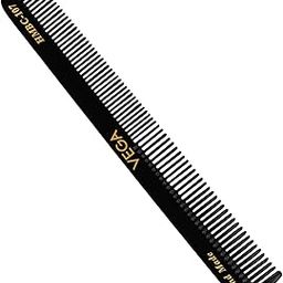Vega Slim General Grooming Hair Comb, (India's No.1* Hair Comb Brand)For Men and Women Black,Handmade, (HMBC-107)-50