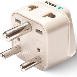 Orei USA to India Converter Plug, World (USA, UK, China) Australia to India Plug Converter - Type D Adapter - 2 in 1 Canada to India Converter Plug - CE - RoHS - Beige - 1 Pack.-image-95