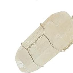 Clear Natural Crystal point Rough Pendant Necklace Wire Wrapped Pendant-image-85
