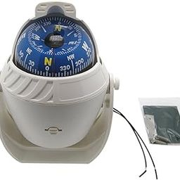 Odowalker Incandescent Light Illuminated White Marine Compass Suitable for Car Boat and Truck (White)-12