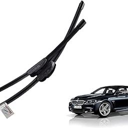 WolkomHome High Performance Replacement Car Wiper Blade U Hook Banana Type Right 24" Left 20" for BMW 5 Series-12